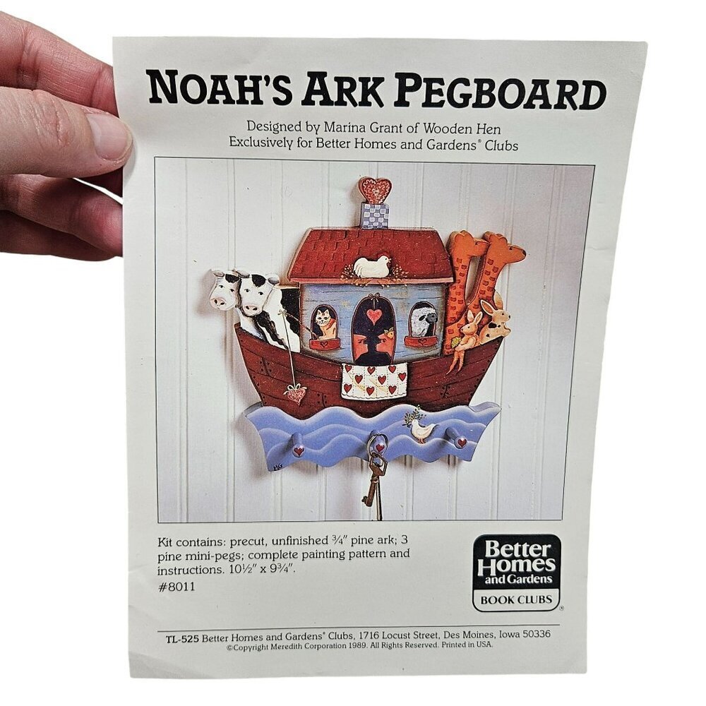 Noahs Ark Pegboard Craft Kit Designed By Marina Grant for Better Homes & Gardens